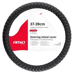 ?asově Omezené Potah volantu svlnkami UNI37-39cm - ?erny