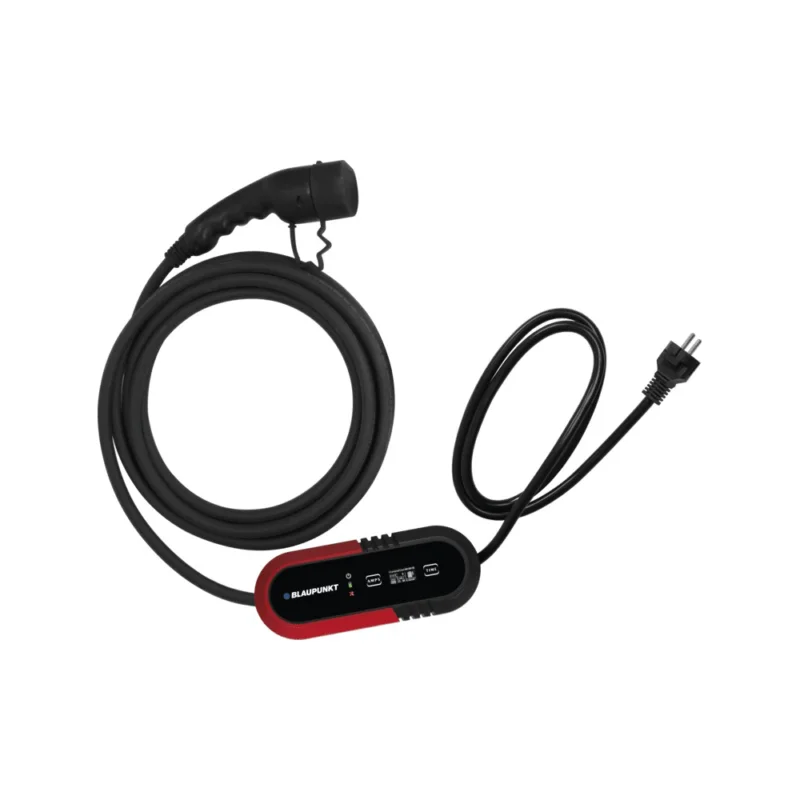 ?asově Omezené BLAUPUNKT nabíje?ka pro elektromobily 1fáze/Schuko->Typ2/8m 3,7kW
