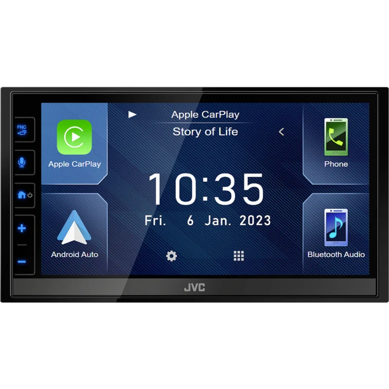 Zlevněny JVC 2DIN DAB+ / FM autorádio/6,8" displej/USB/AV/Bluetooth/Bezdrát Apple CarPlay / Android Auto