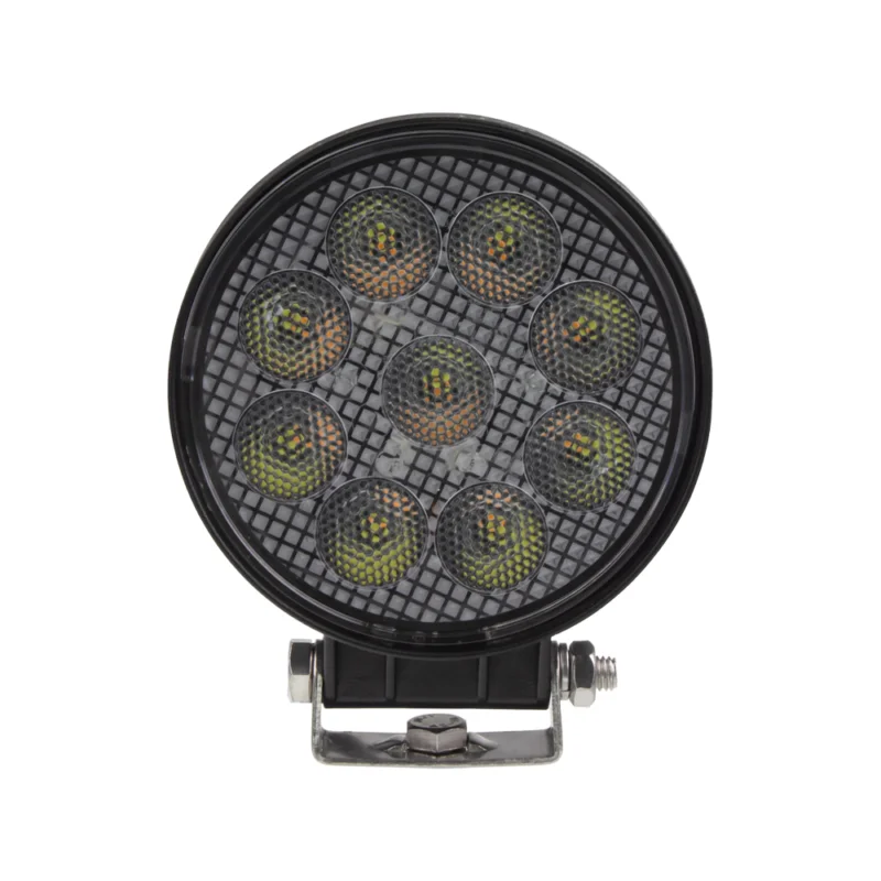 Zna?kovy LED světlo kulaté, bílé/oran?ové, 9x3W/9x1W, ?114mm, ECE R10