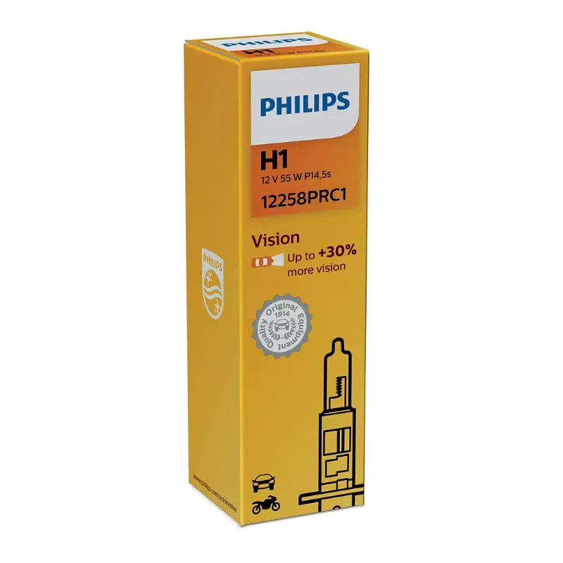 ?árovka H1 12V 55W P14,5s Vision +30% PHILIPS Vrácení Zdarma