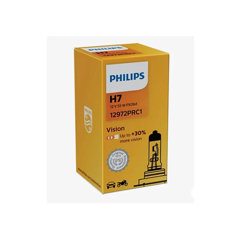?árovka H7 12V 55W PX26d Vision +30% PHILIPS Nová Kolekce