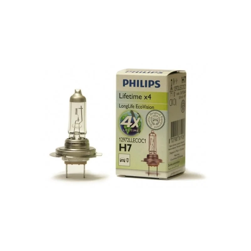?árovka H7 12V 55W PX26d LongLife EcoVision PHILIPS-4x del?í ?ivotnost Vyhodná Nabídka