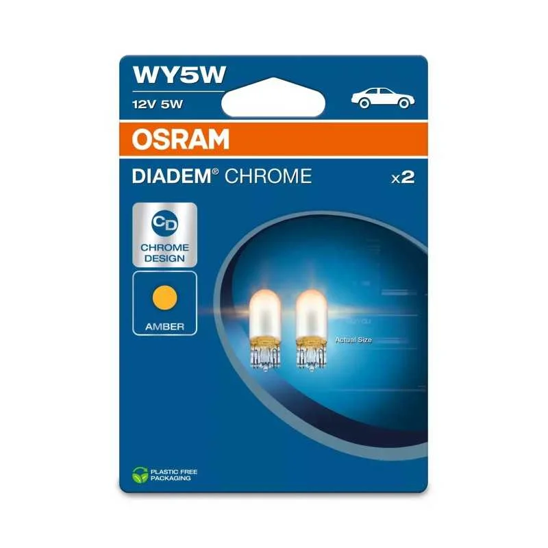?árovka 12V 5W W2,1x9,5d DIADEM CHROME blistr 2ks Originální