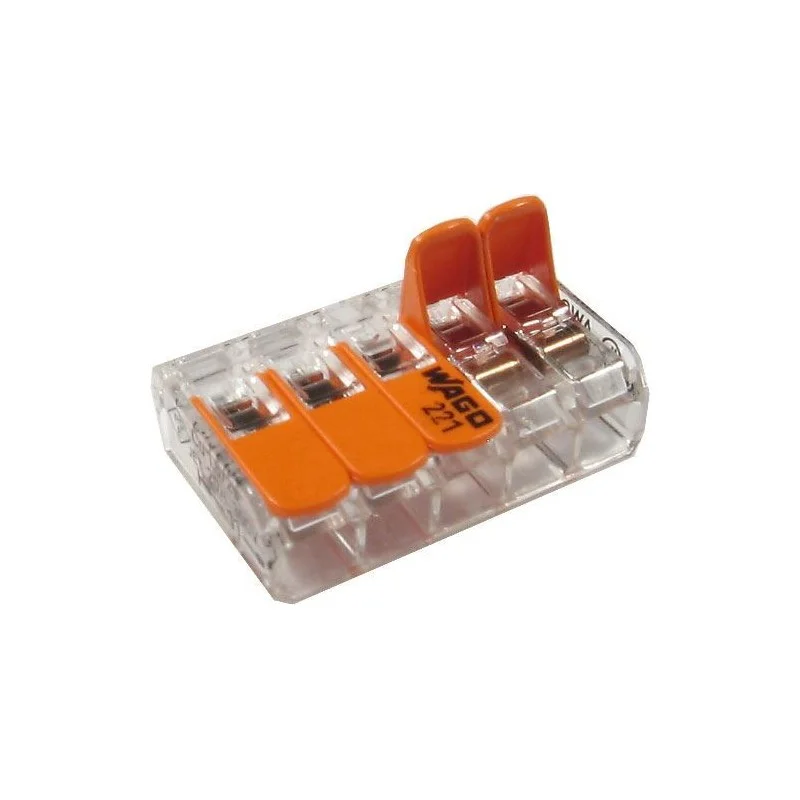 Zna?kovy Svorka Wago 221-415, 5x0,14-4(4) mm s pá?kou,