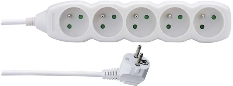 Zlevněny Emos prodlu?ovací kabel 1,5 m / 5 zásuvek / bíly / PVC / 1 mm2 (P0511) diskuse