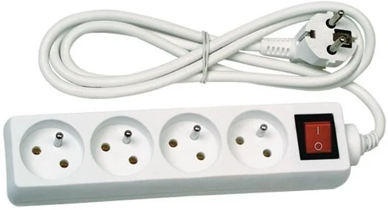 Zna?kovy Emos prodlu?ovací kabel 2 m / 4 zásuvky / s vypína?em / bíly / PVC / 1 mm2 (P1412) diskuse