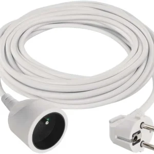Zlevněny Emos prodlu?ovací kabel 10 m / 1 zásuvka / bíly / PVC / 1 mm2 (P0110)
