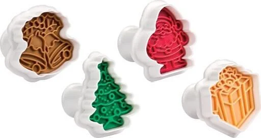 Zna?kovy Tescoma DELíCIA, 4 ks, Vánoce diskuse, vykrajovátka s razítkem