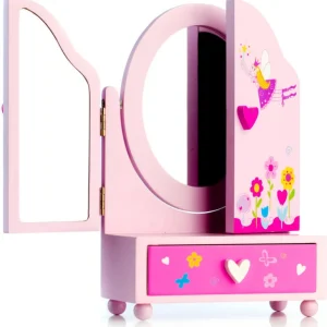 Zrcadlo ?perkovnice Teddies Princess 3-dílná zásuvka Jen Po Omezenou Doba