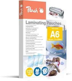 Zlevněny Peach A6 (111x154mm), 125mic, 100 ks diskuse, laminovací fólie