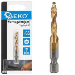 Závitovy vrták HSS M5 x 0,8mm HEX, Geko G38132 Cenově Vyhodny