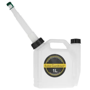 Oblíbeny Nádoba na míchání palivové směsi 1l s dávkova?em oleje a flexibilním nalévacím hrdlem, Geko G81068D