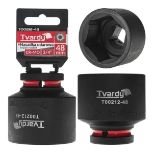 Zna?kovy Nástr?ná rázová hlavice 6hran 3/4" 48mm CR-MO TVARDY, Geko T00212-48