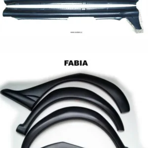 Zlevněny Plastové lemy blatníku + prahy ?koda Fabia I 1999-2007 jemny desen