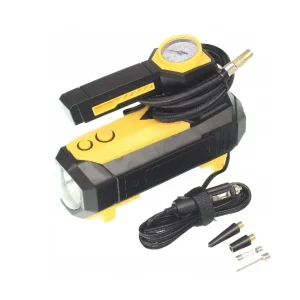 Zlevněny Kompresor 12V s manometrem a svítilnou, 35L/min, max 10bar/atm