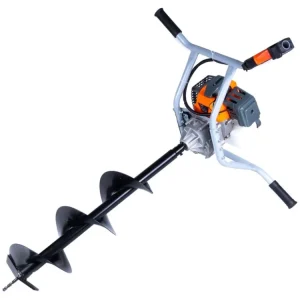 Zemní benzínovy motorovy vrták pro 2 osoby 3,8kW s vrtáky Novinka