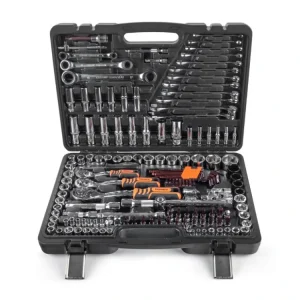 Zna?kovy Gola sada 163ks 1/2", 1/4", 3/8" nástr?nych klí?? CrV Professional