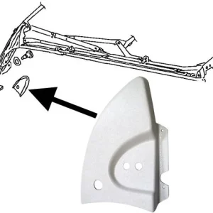Zna?kovy Kryt mechanismu st?echy bíly/vnit?ní L - T.1 Cabrio (1967 ? 80)