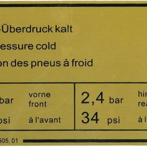 Zlevněny Samolepka/tlak pneumatik - Porsche 911 (1973 ? 83)