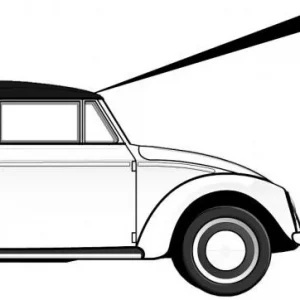 ?alounění st?echy/?erny vinyl - T.1 1303 Cabrio (1972 ? 80) ?asově Omezené